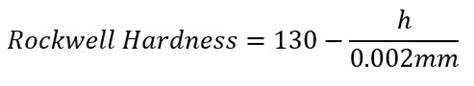 how to carry out rockwell hardness test|rockwell hardness formula.